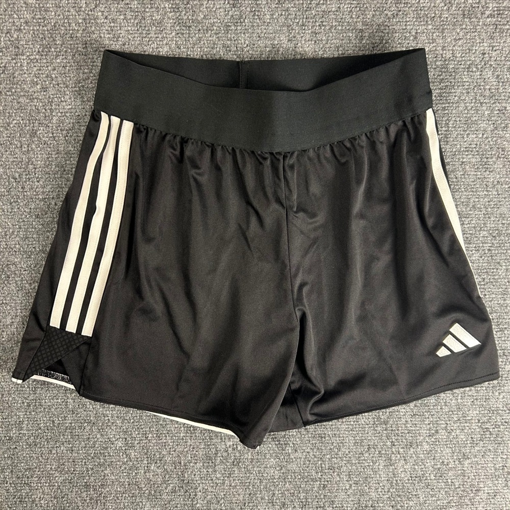 Adidas Aeroready Womens Black 3 Stripe Athletic Running Shorts Size S